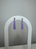 Hanger zilver - lila/blauw