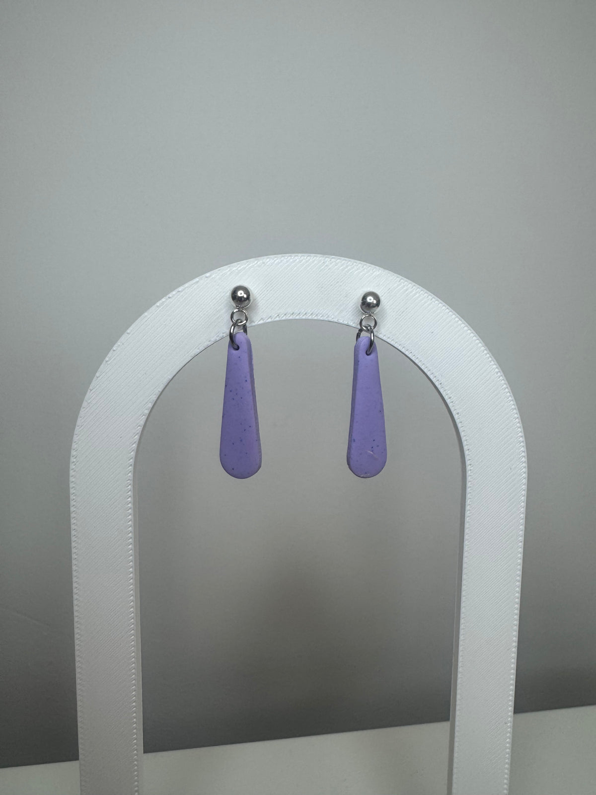 Hanger zilver - lila/blauw