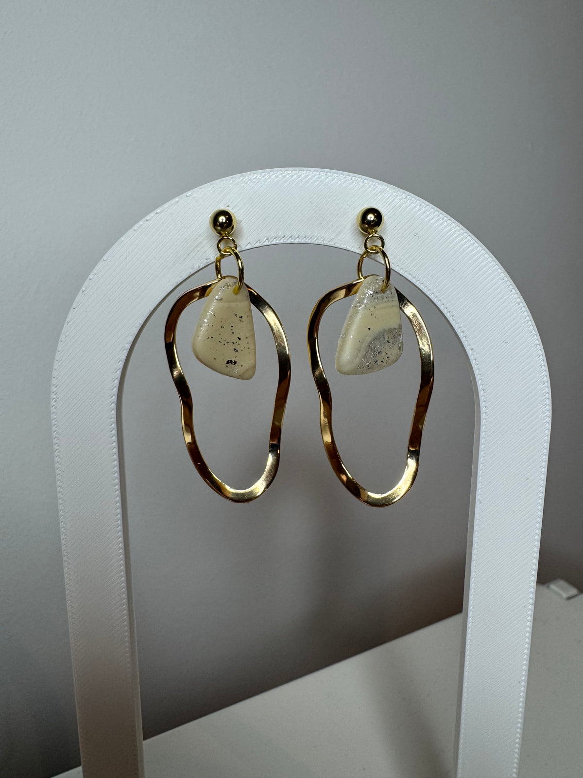 Hanger goud - beige