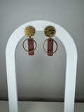 Hanger goud - Bruin/glitter