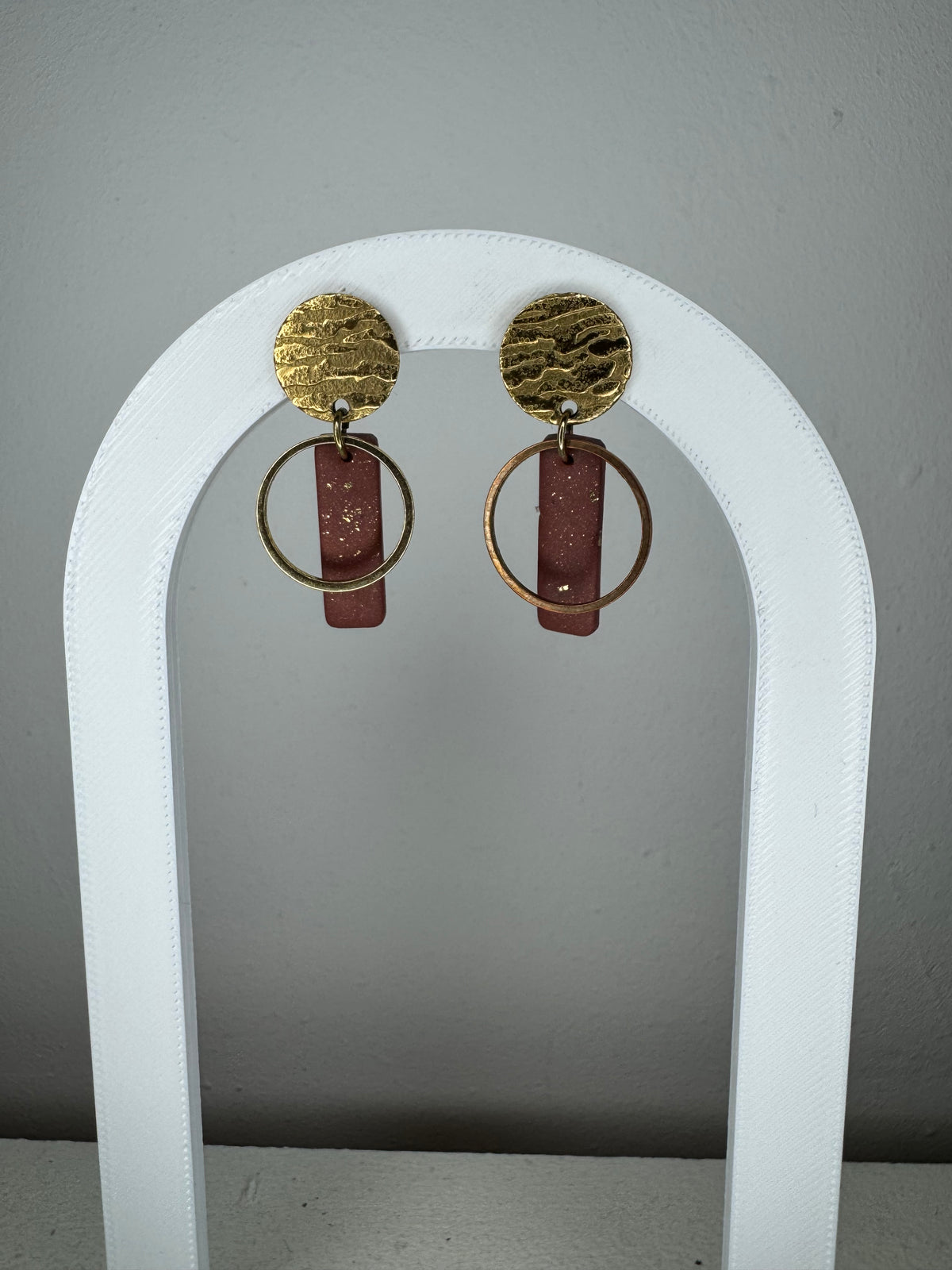Hanger goud - Bruin/glitter