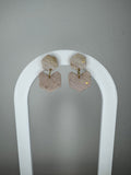 Steker wit - Goud/glitter