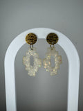 Hanger goud - Wit/glitter