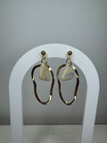 Hanger goud - Wit/glitter