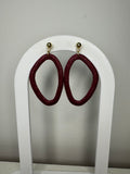 Hanger goud - rood/glitter