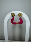 Hanger goud - Roos/glitter
