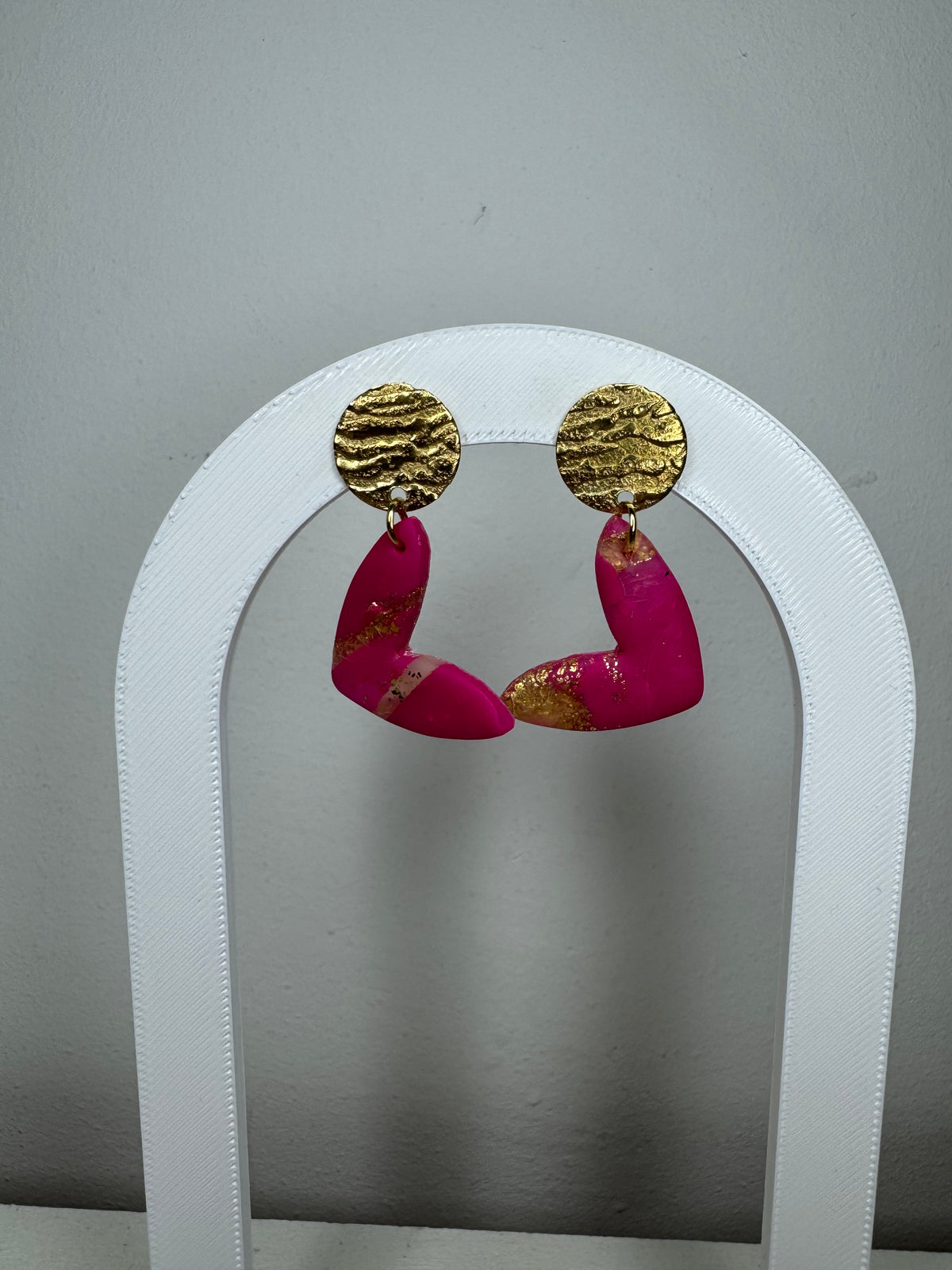 Hanger goud - Roos/glitter